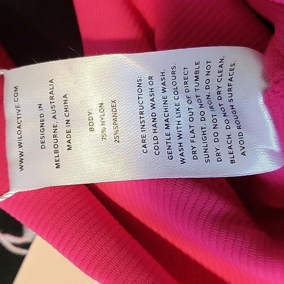 WILO Racerback Ribbed Pink Sports Bra Removeable Pads - Size XS - Picture 9 of 10